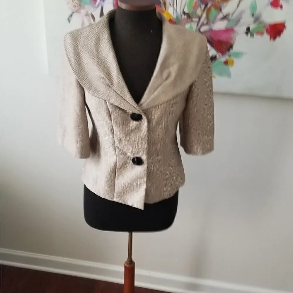 DressBarn Gold Jacket sz8